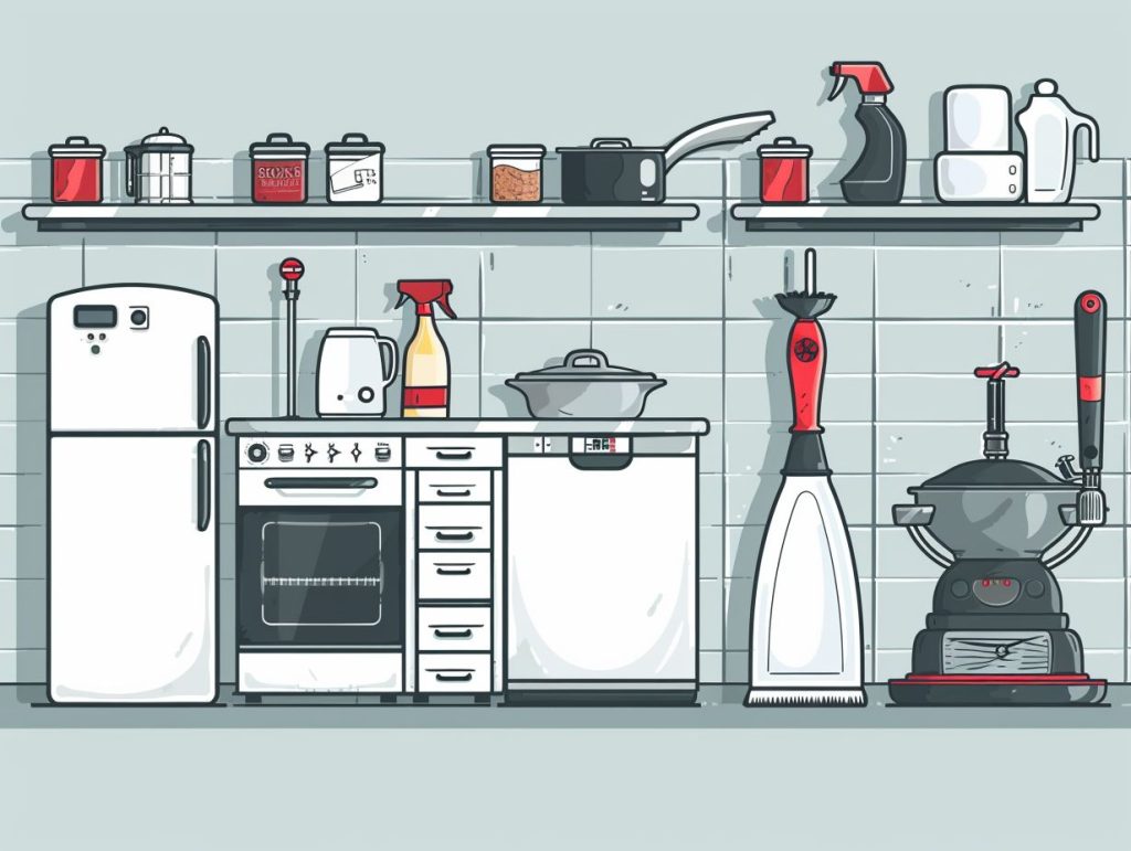 Cleaning gadgets suitable for a small restaurant